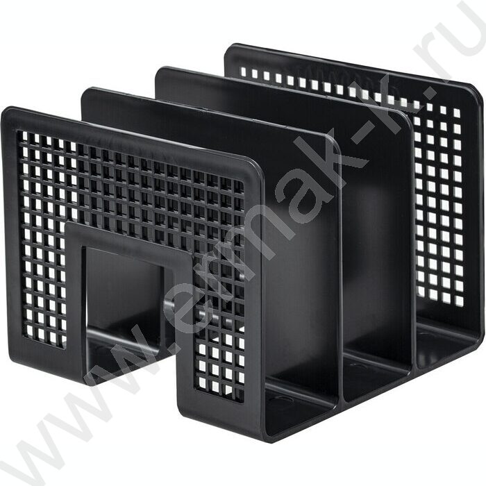 Лоток-сортер для бумаг "Office-Expert", 3 отделения, 207*212*168мм /черный | Фото 1