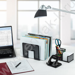 Лоток-сортер для бумаг "Office-Expert", 3 отделения, 207*212*168мм /черный | Фото 4