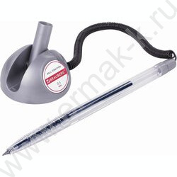 Ручка шар Counter Pen подставка/пружинка, корпус серебристый, 0,5мм | Фото 2