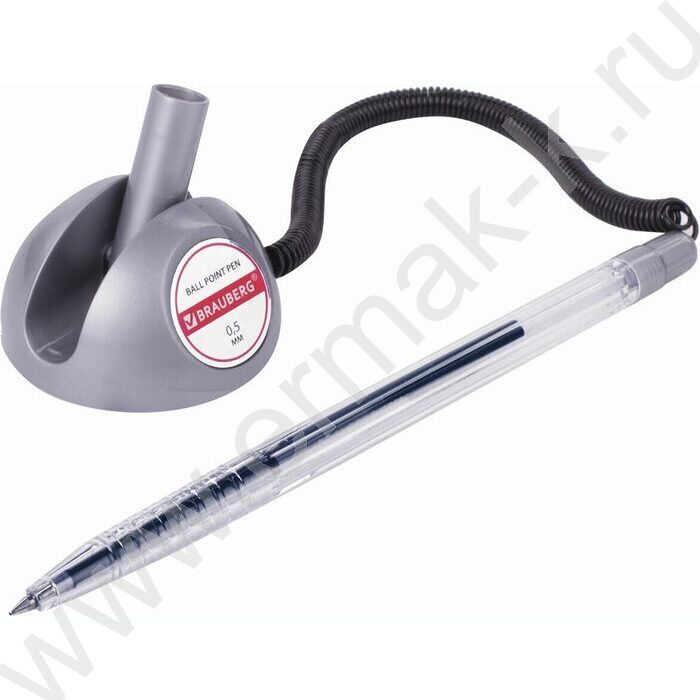 Ручка шар Counter Pen подставка/пружинка, корпус серебристый, 0,5мм | Фото 2