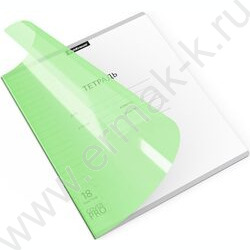 Тетрадь  18л линейка с пластиковой обложкой "Классика CoverPrо Neon" /зеленый | Фото 2