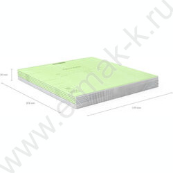 Тетрадь  18л линейка с пластиковой обложкой "Классика CoverPrо Neon" /зеленый | Фото 5