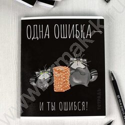 Тетрадь  48л клетка "Серый кот" /выборочный ТВИН лак/ ассорти | Фото 9