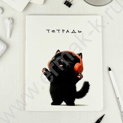 Тетрадь  48л клетка "Черный кот" /выб.ТВИН-лак/ ассорти | Фото 9