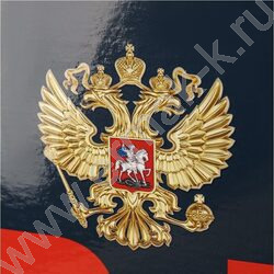 Зап. книжка 120л А4 тв.обл. "Герб России на темном фоне" /глянец/ | Фото 5