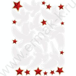 Наклейка двусторонняя "Голуби" | Фото 2