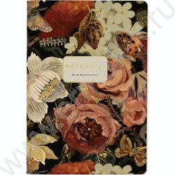 Тетрадь  40л клетка "Lush Bouquet" 70 г/м2 бежевая бумага | Фото 1