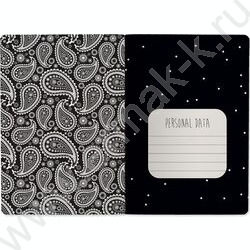 Тетрадь  40л клетка "BLACK&WHITE. Восточный мотив" 70 г/м2 бежевая бумага | Фото 2