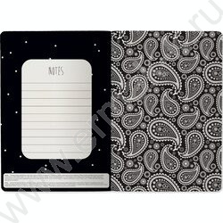 Тетрадь  40л клетка "BLACK&WHITE. Восточный мотив" 70 г/м2 бежевая бумага | Фото 4