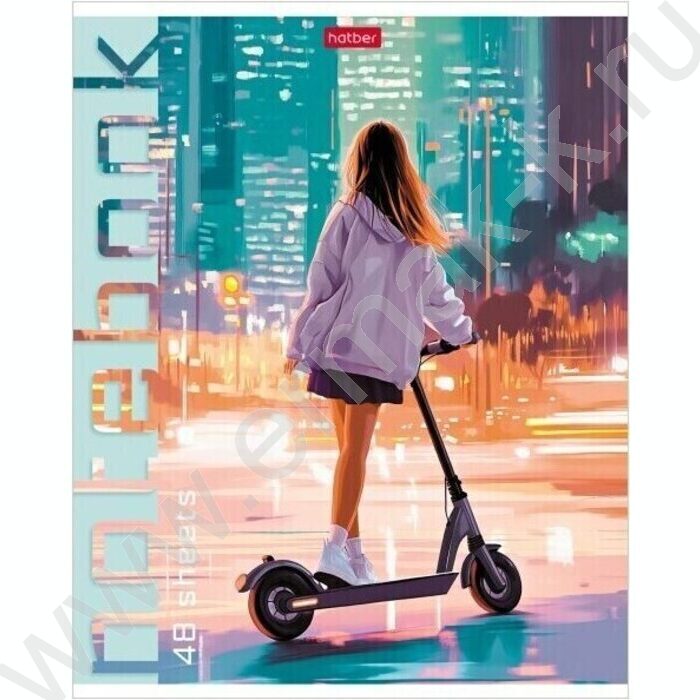 Тетрадь  48л клетка "Городской движ" /мат.лам/ 5видов | Фото 2