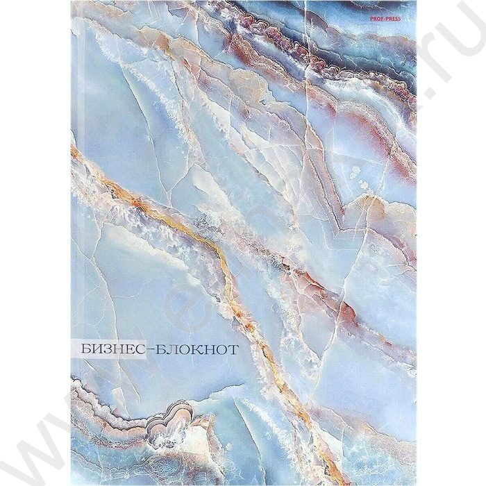 Бизнес-блокнот 200л А4 тв.обл "Мрамор в голубом" /глянец/ | Фото 2