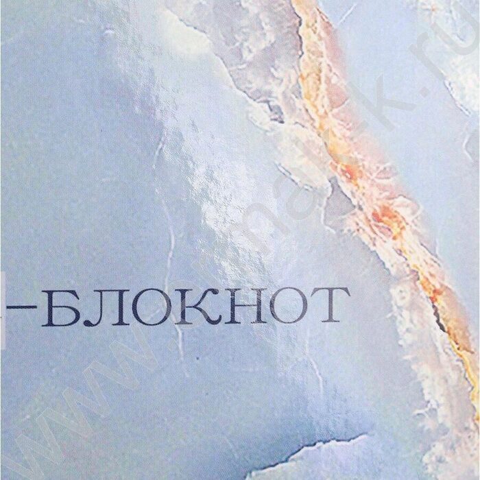 Бизнес-блокнот 200л А4 тв.обл "Мрамор в голубом" /глянец/ | Фото 5