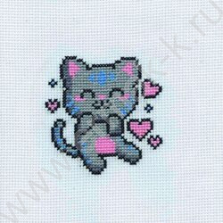 Набор д/творчества Вышивка  Счастливый котик (с пяльцами) | Фото 4