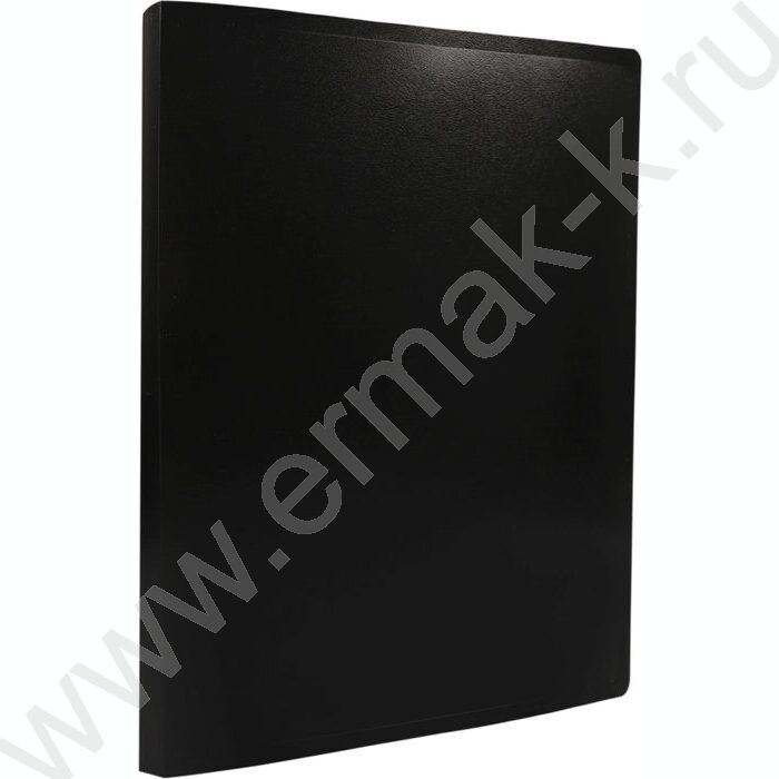 Папка с бок.пруж.скоросшивателем черная /пластик 0,5мм | Фото 1