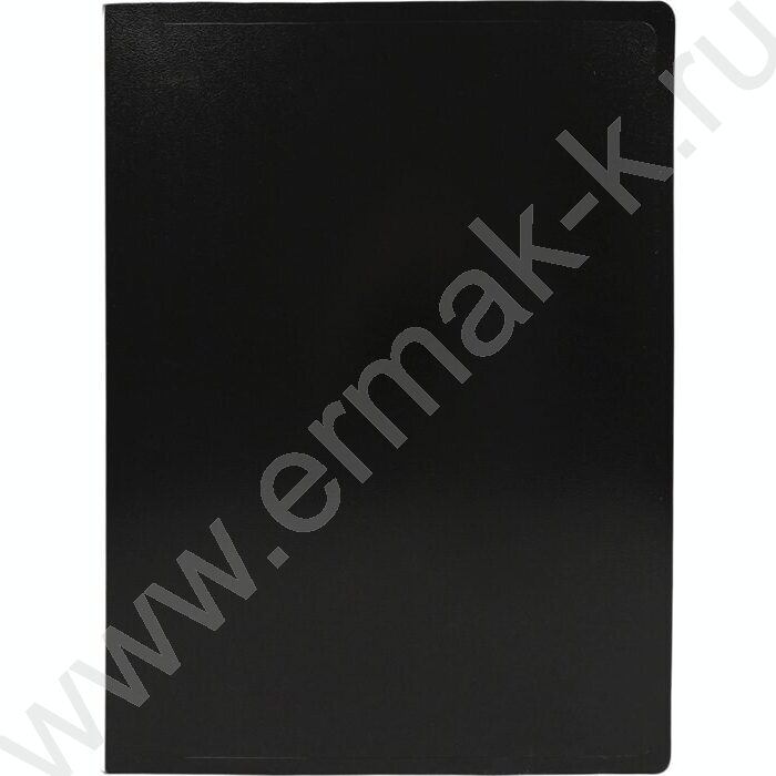 Папка с бок.пруж.скоросшивателем черная /пластик 0,5мм | Фото 2