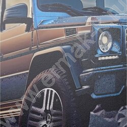 Альбом д/рисования 40л "Чёрный внедорожник-1" /с жесткой подложкой,твин-лак,хол.фол/ | Фото 4