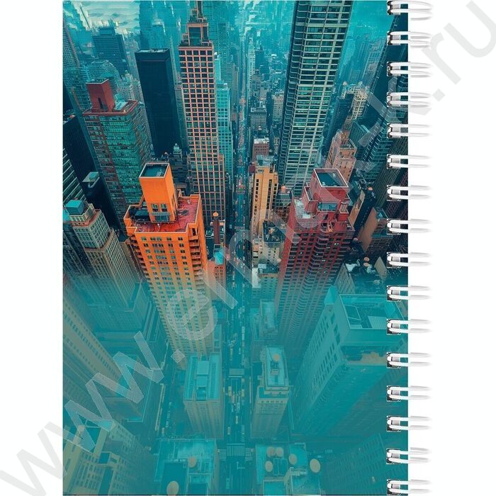 Зап. книжка  80л А6 спираль "Мегаполис и мотивация" ассорти | Фото 6