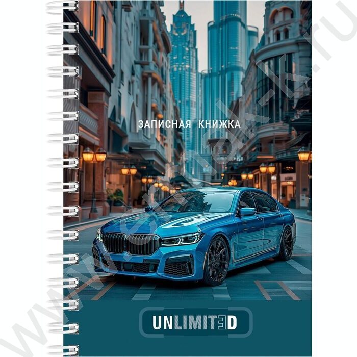 Зап. книжка  80л А6 спираль "Шикарные автомобили-2" ассорти | Фото 3