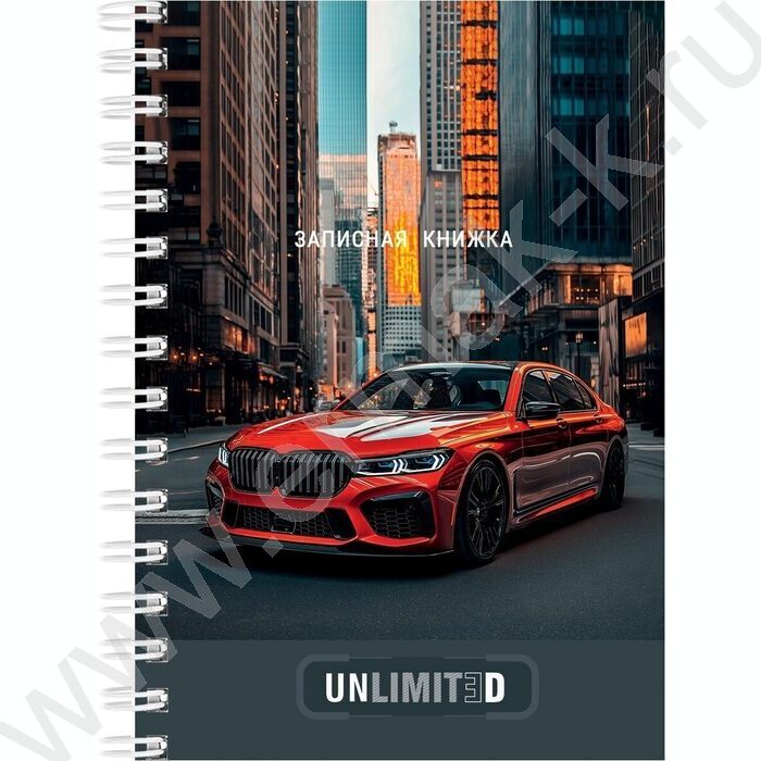 Зап. книжка  80л А6 спираль "Шикарные автомобили-2" ассорти | Фото 5