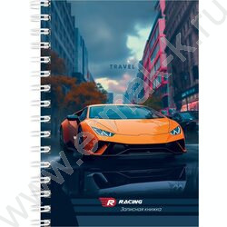Зап. книжка 120л А6 спираль "Шикарные автомобили" ассорти | Фото 3
