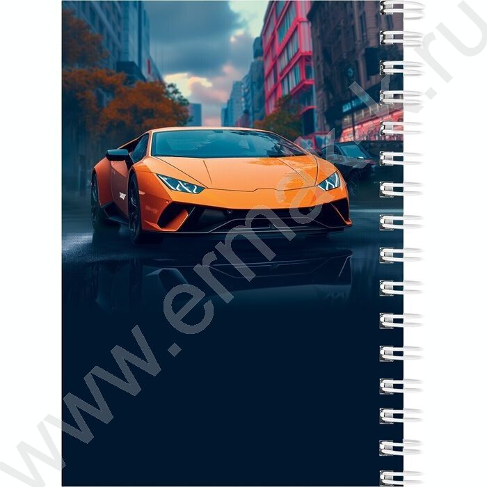 Зап. книжка 120л А6 спираль "Шикарные автомобили" ассорти | Фото 4