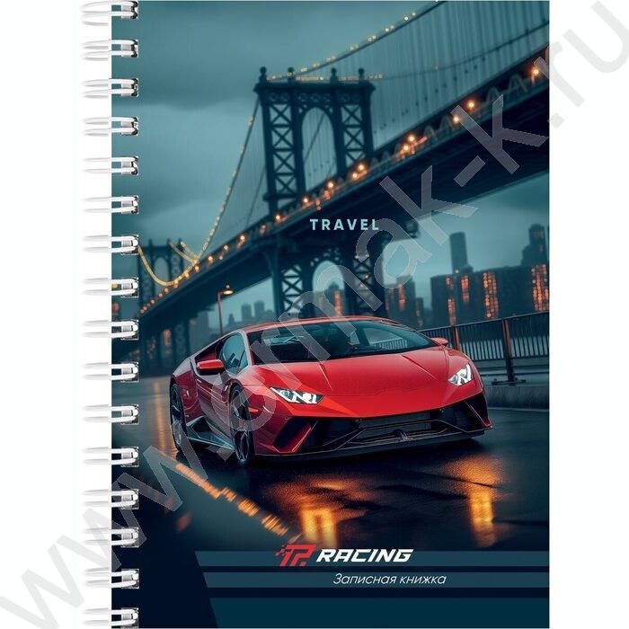 Зап. книжка 120л А6 спираль "Шикарные автомобили" ассорти | Фото 5