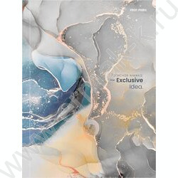 Зап. книжка  80л А5 тв.обл. "Мрамор пастель" /глянец/ | Фото 2