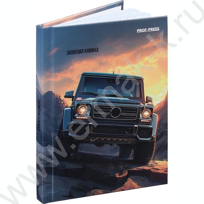 Зап. книжка  64л А7 тв.обл. "Тёмный внедорожник" /глянец | Фото 1