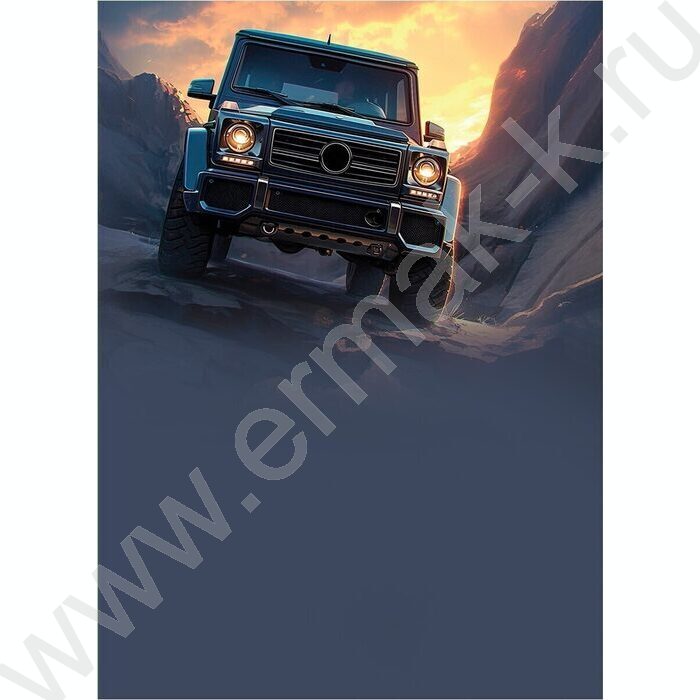 Зап. книжка  64л А7 тв.обл. "Тёмный внедорожник" /глянец | Фото 4