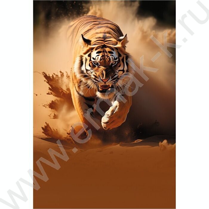 Тетрадь 120л А4 клетка/кольца "Тигр в пустыне" | Фото 4