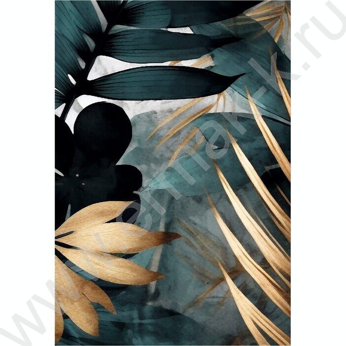 Тетрадь 120л А4 клетка/кольца "Тропические листья-5" | Фото 5