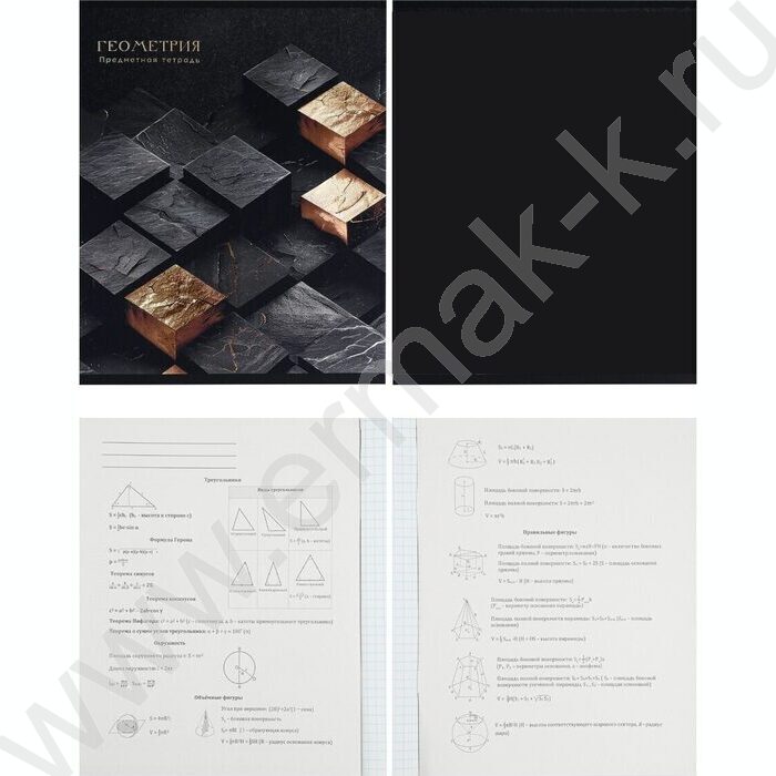 Тетрадь предметная 48л Набор 12шт "Black&Gold" ассорти х.фол,софт-тач,выб.л | Фото 6