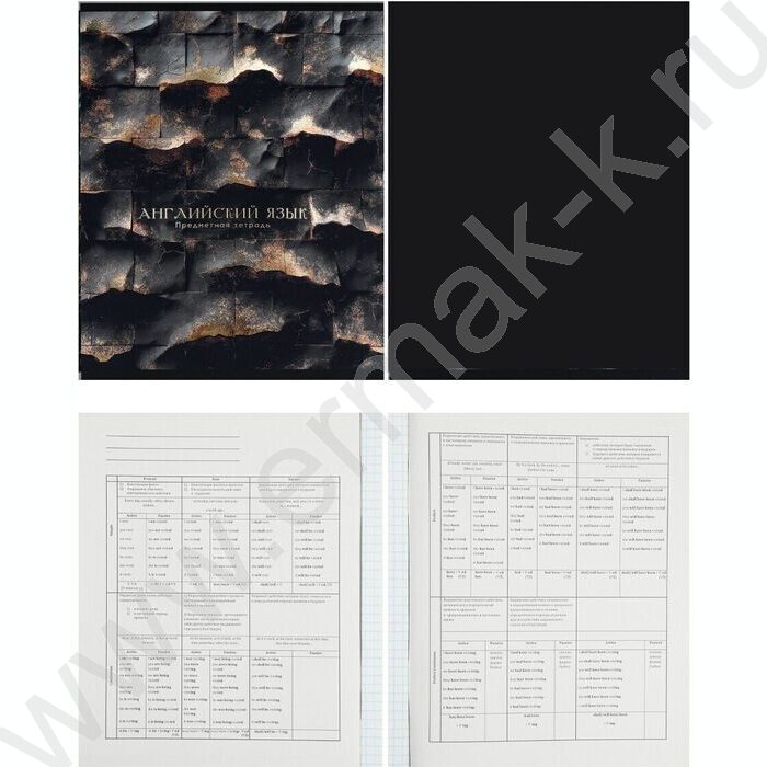 Тетрадь предметная 48л Набор 12шт "Black&Gold" ассорти х.фол,софт-тач,выб.л | Фото 7