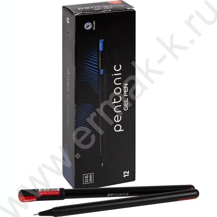 Ручка гелевая красная 0,6мм Pentonic | Фото 5