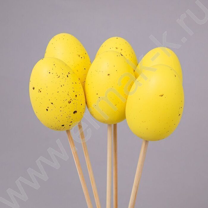 Яйца пасхальные на палочке 5см 6 шт/уп | Фото 2