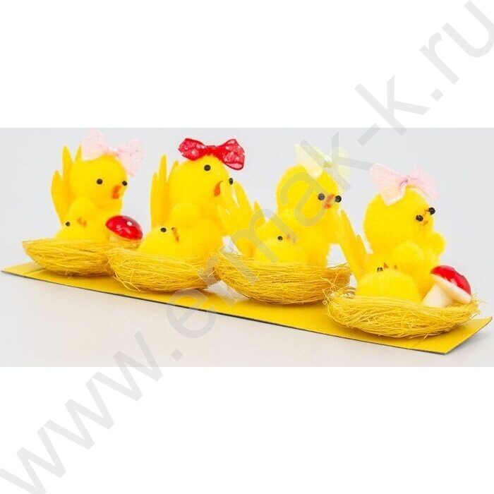 Цыплята пушистые 18*5см 4 шт/уп | Фото 1