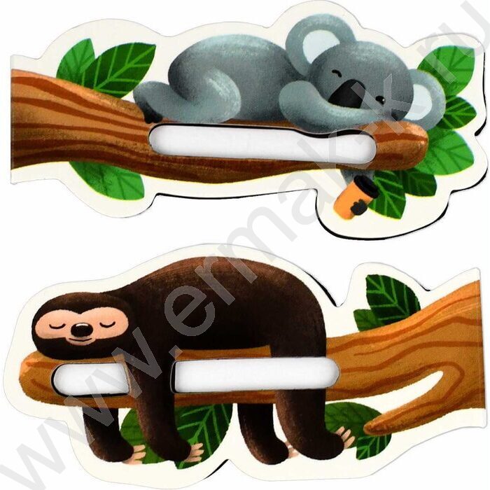 Закладки магнитные "Ленивец и коала" набор 2шт | Фото 1