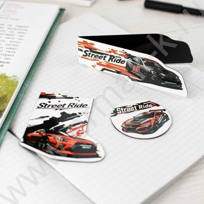 Закладки магнитные "Красная тачка" набор 3шт | Фото 8