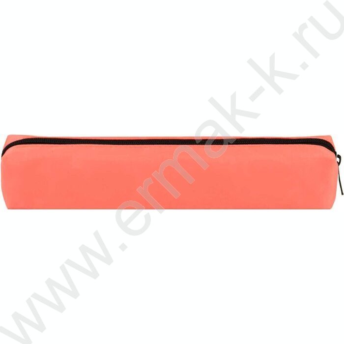 Пенал школьный полиэстер молния "Розовый с чёрным" шелкография | Фото 1