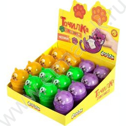 Точилка 1отв. пластик Котики+ластик /с контейнером | Фото 9