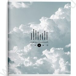 Тетрадь  48л клетка "SOUND CLOUD" /мел.карт., двойная обложка, soft touch /ассорти | Фото 2
