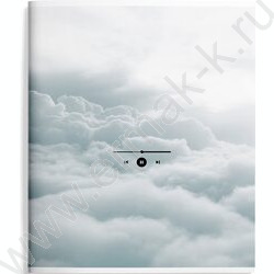 Тетрадь  48л клетка "SOUND CLOUD" /мел.карт., двойная обложка, soft touch /ассорти | Фото 3