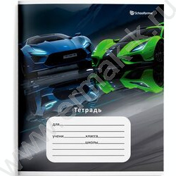 Тетрадь  18л линейка "Быстрые скорости" /лак/ 4вида | Фото 5