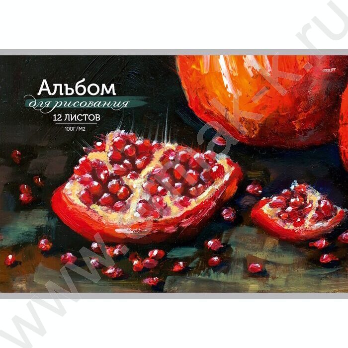 Альбом д/рисования-склейка 40л "Гранатовый натюрморт-1" | Фото 1