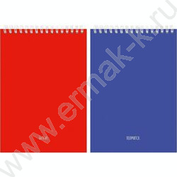 Блокнот  40л А5 спираль "Классика с надписями" ассорти | Фото 1