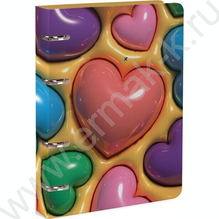 Тетрадь 120л А5+ клетка/кольца "THIRD DIMENSION" /интегральная обложка, soft touch /4вида | Фото 1