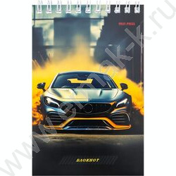 Блокнот  40л А6 спираль "Премиальное авто" ассорти | Фото 4