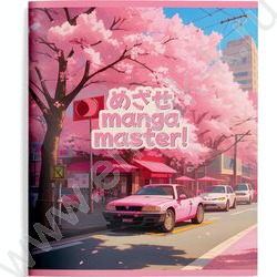 Тетрадь  48л А5+ клетка "Манга мастер" /мел. карт., выб.лак, глиттер /4вида | Фото 4