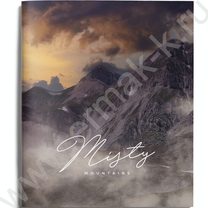 Тетрадь  48л А5+ линейка "Живописные горы" /мел. карт., спл. лак /4вида | Фото 4