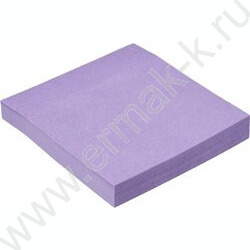 Бумага д/записей  76*76мм /100л, 70г/м²,неон,  филетовая с липким краем "Bright colours" | Фото 2